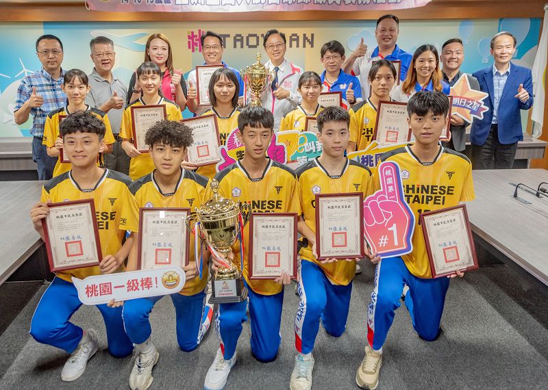 亞洲盃4人制合球錦標賽 中華隊奪6冠 張善政表揚桃園選手為國爭光