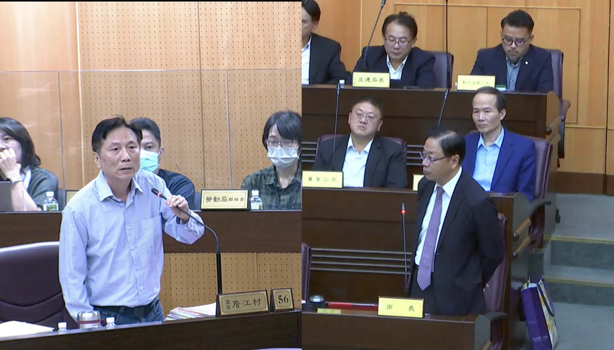 國民黨桃園市議員詹江村市政總質詢：爭取開放空間增加容積率興辦社宅 改管噪音擾民建議強制上課