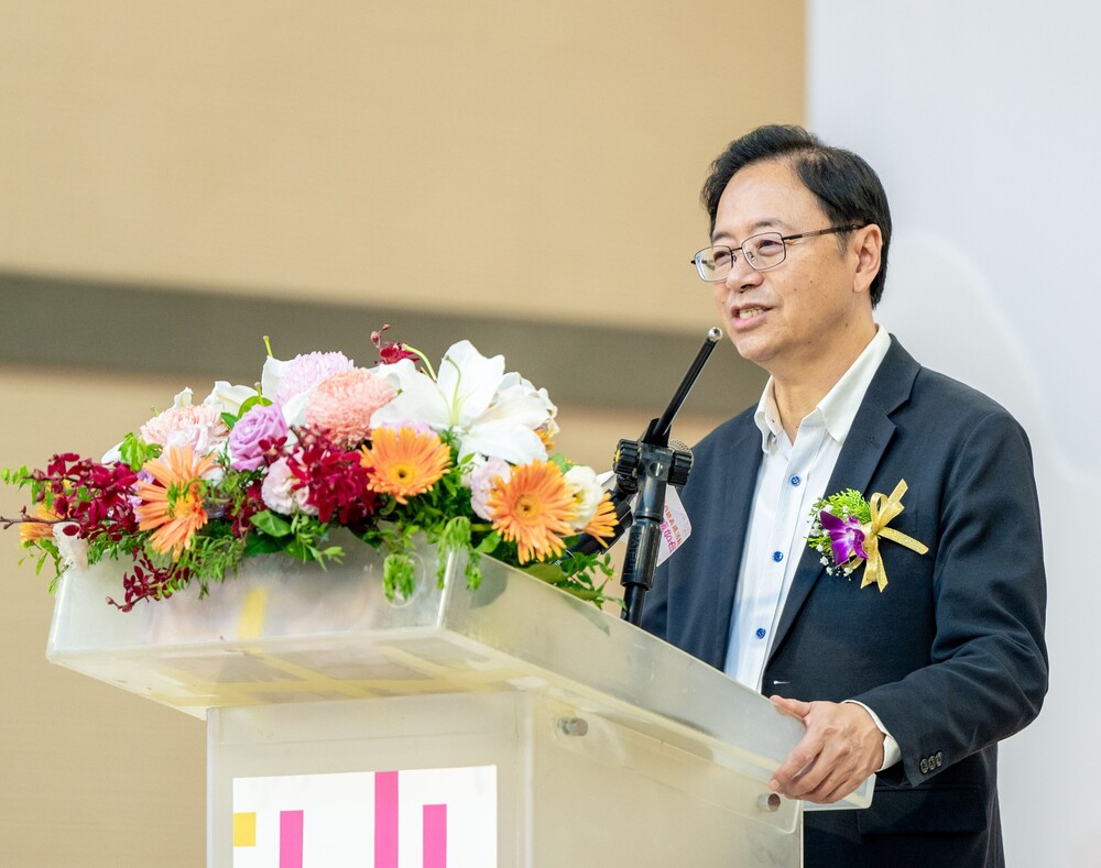 桃園市長張善政致詞。