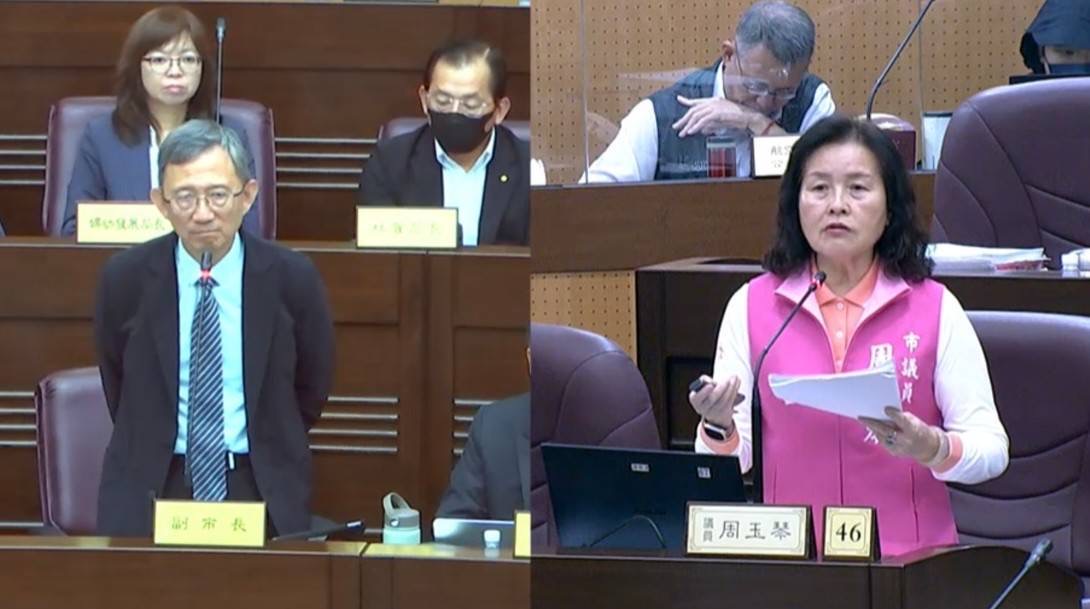 周玉琴市政總質詢爭取市場管理規範放寬疫苗補助與推動交通建設完善
