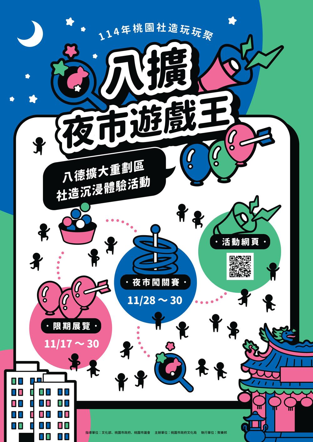 桃園社造玩玩聚《八擴夜市遊戲王》啟動