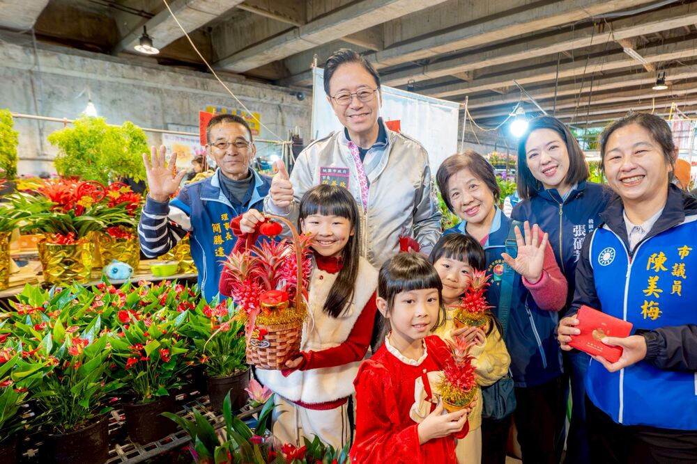 假日花市營業16天 張善政邀市民採買
