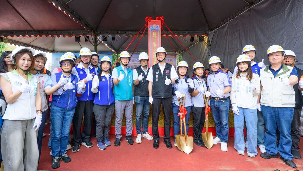 國強一街至文中路道路開闢工程動土 持續優化路網